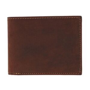 CTM Men's Leather Expandable Bill Slot Bifold Wallet